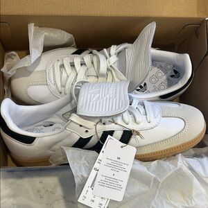 Adidas White and Black Classic Trainers